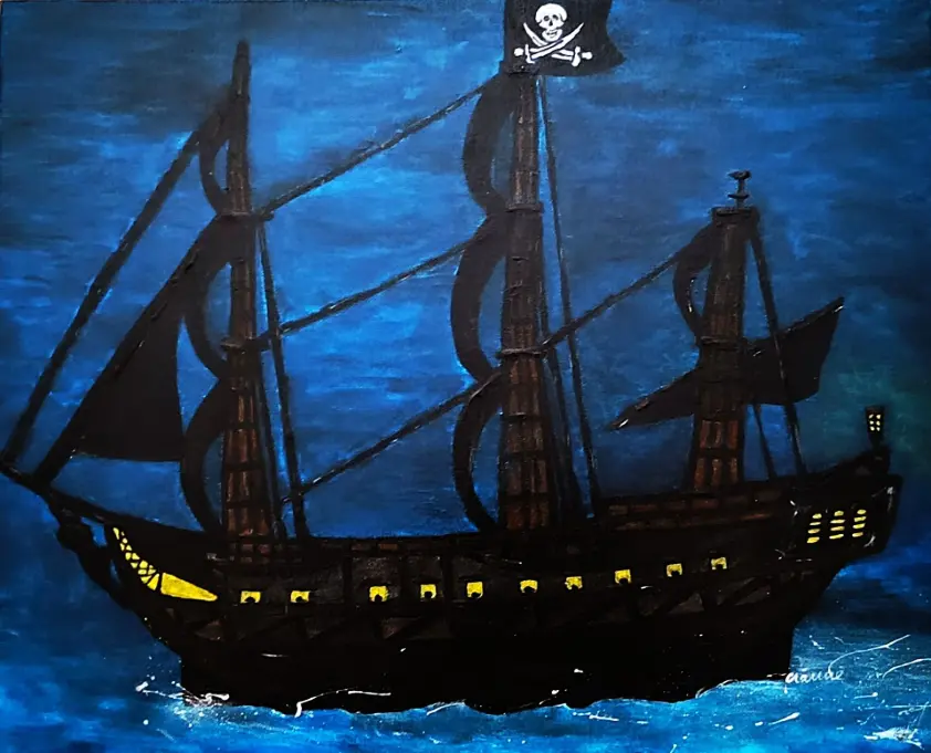 " Queen Anne's Revenge " dim.46x38cm