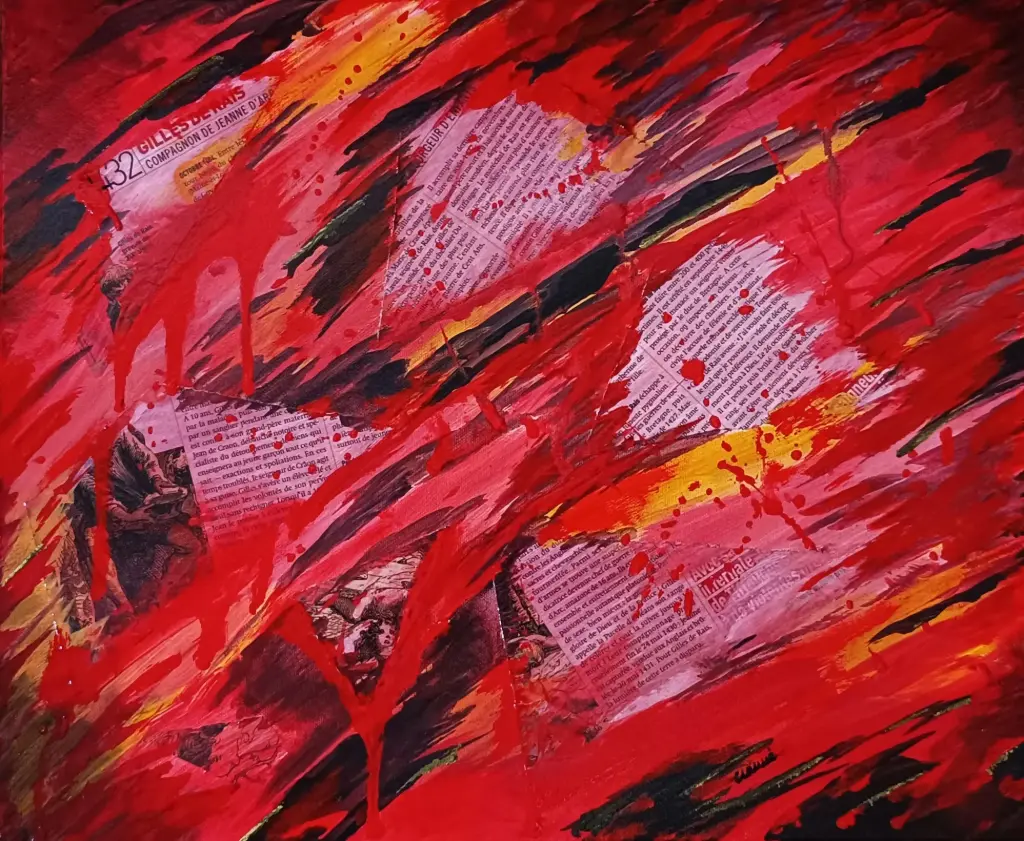 " Gilles de Rais-1432 " dim.46x38cm