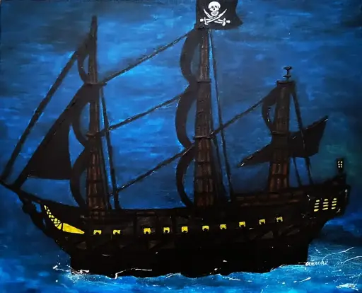 " Queen Anne's Revenge " dim.46x38cm